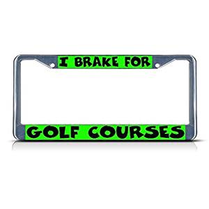 Golf front license plate